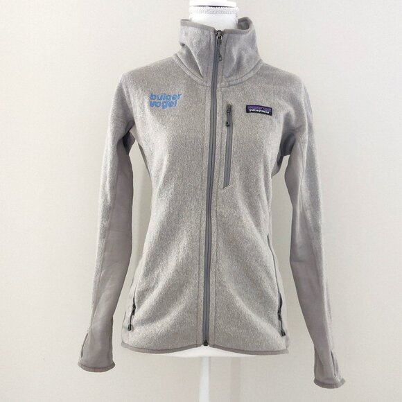 Patagonia Women's Bulger Vogel Gray Thumbhole Sweater Jacket - S, Full-Z… - Picture 1 of 7